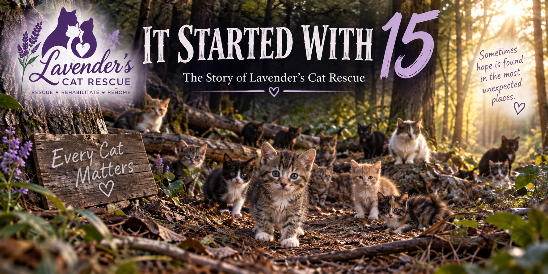 It Started With 15 - The Story of Lavender's Cat Rescue